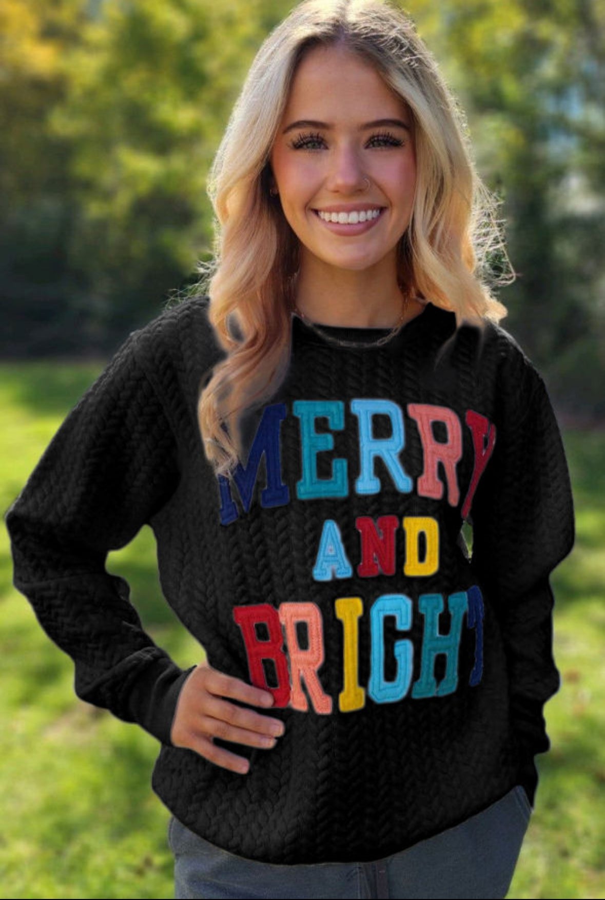 Merey and Bright Pullover(black)- Pre Order