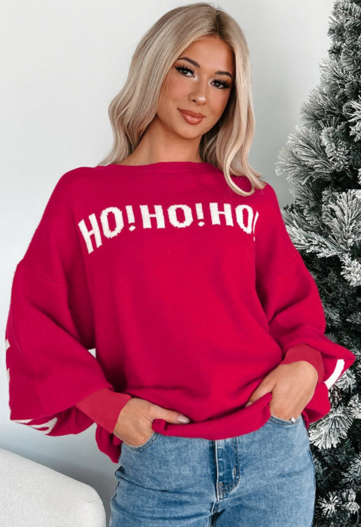 Ho Ho Ho Sweater (red)