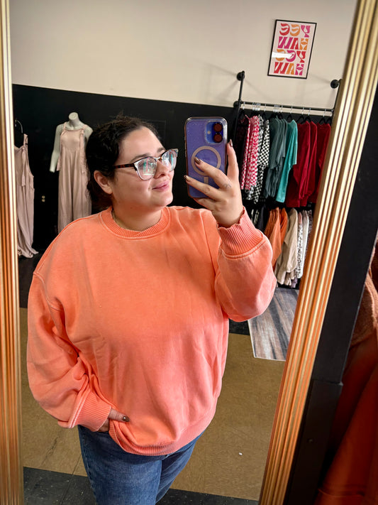 Feeling Zesty - orange pullover