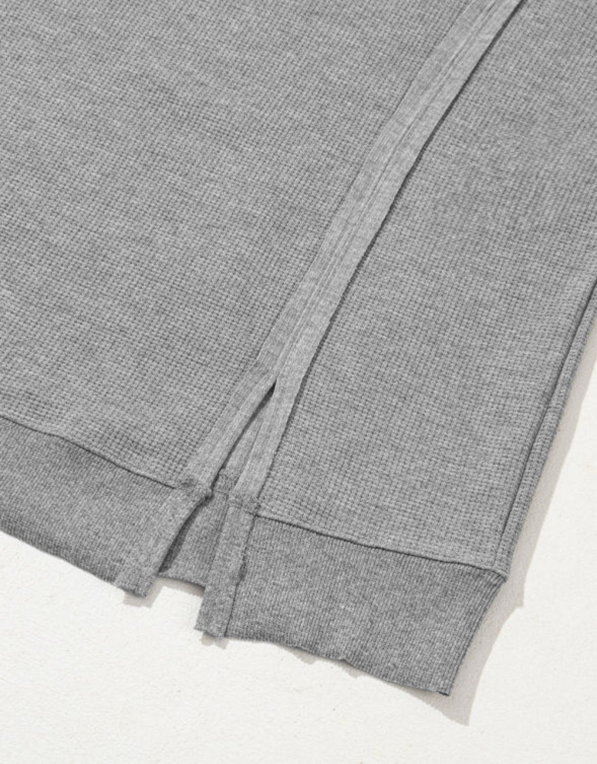 Moon Mist - grey waffle knit sweater