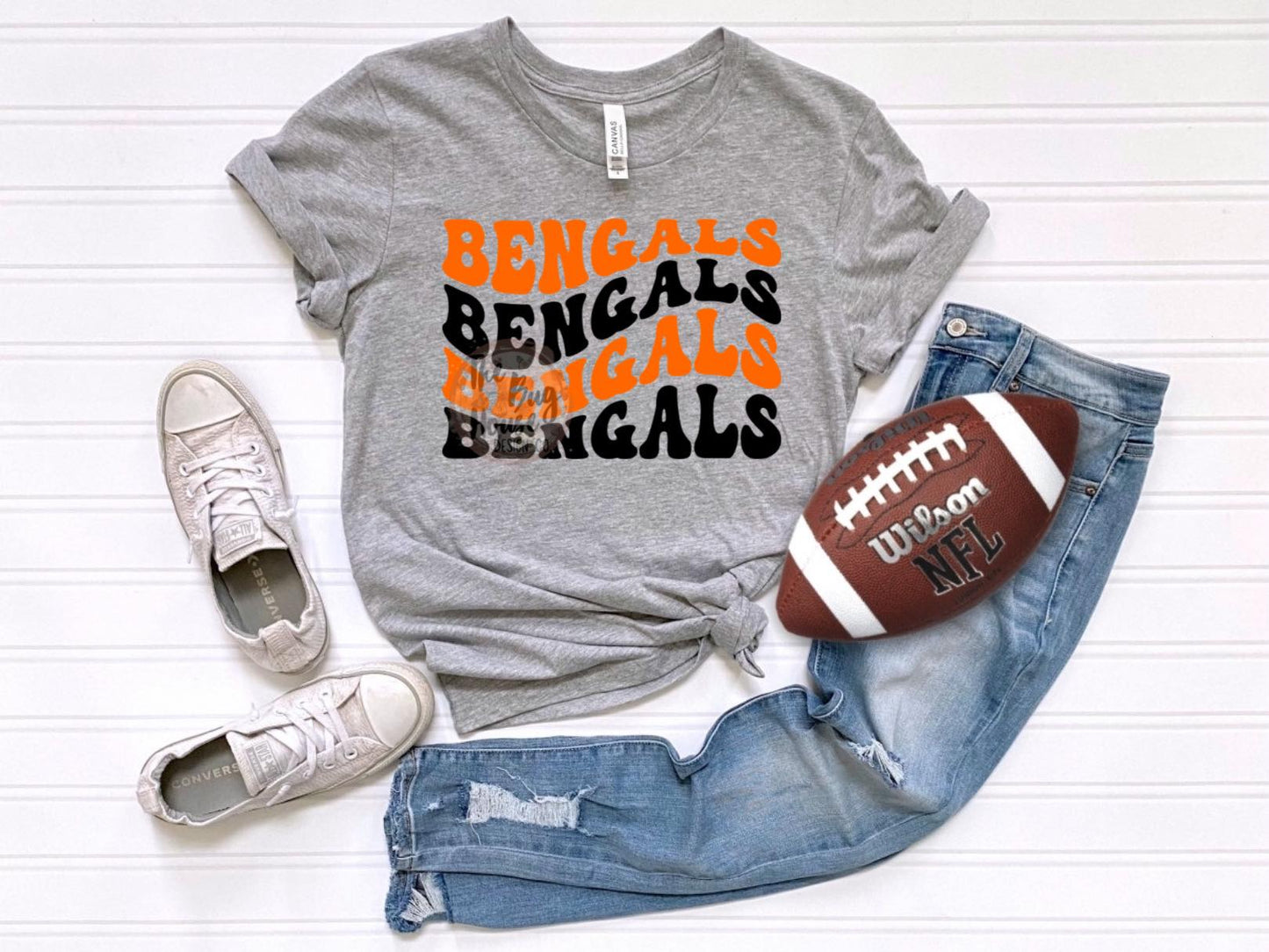 Stacked Football Lettering