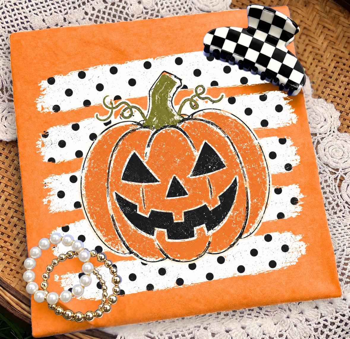 Polka dot pumpkin