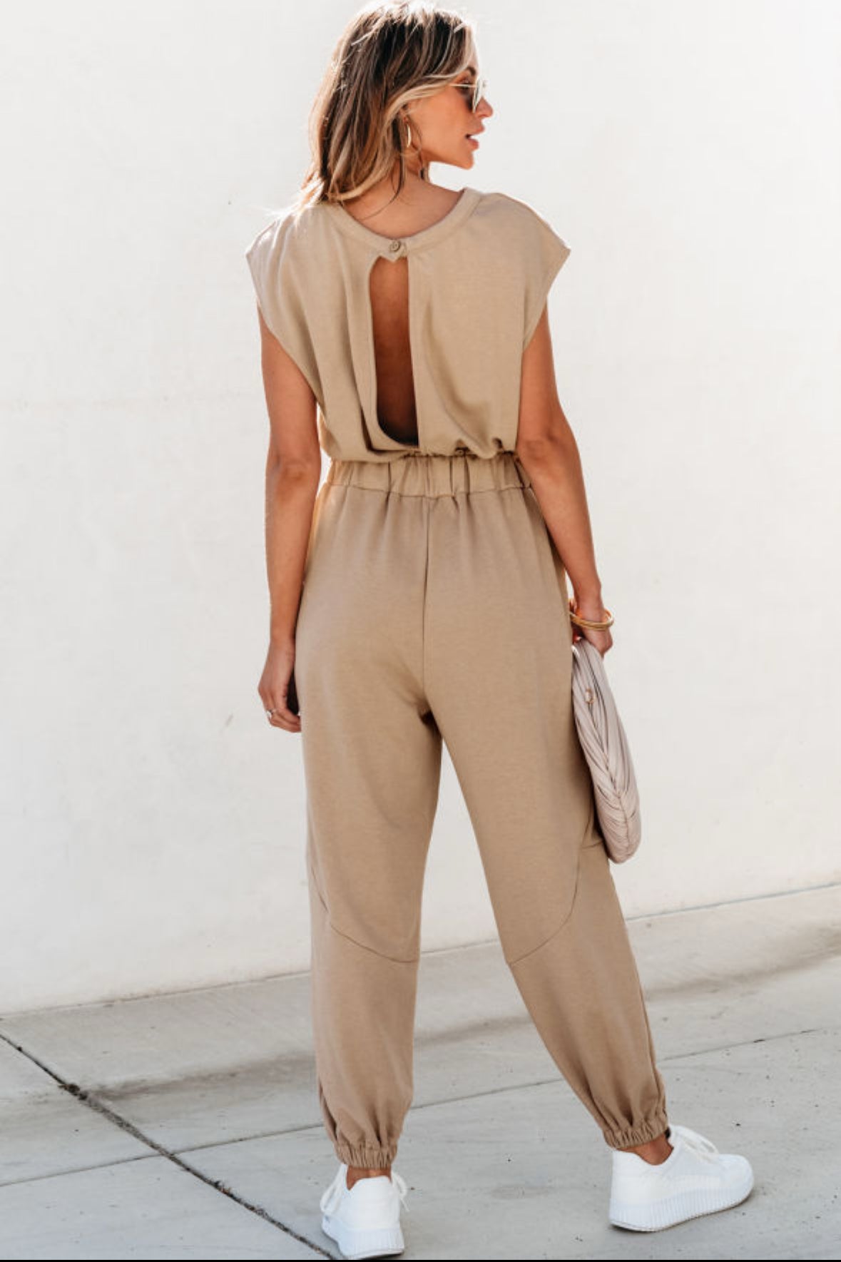 Cap Sleeve Jogger Jumpsuit