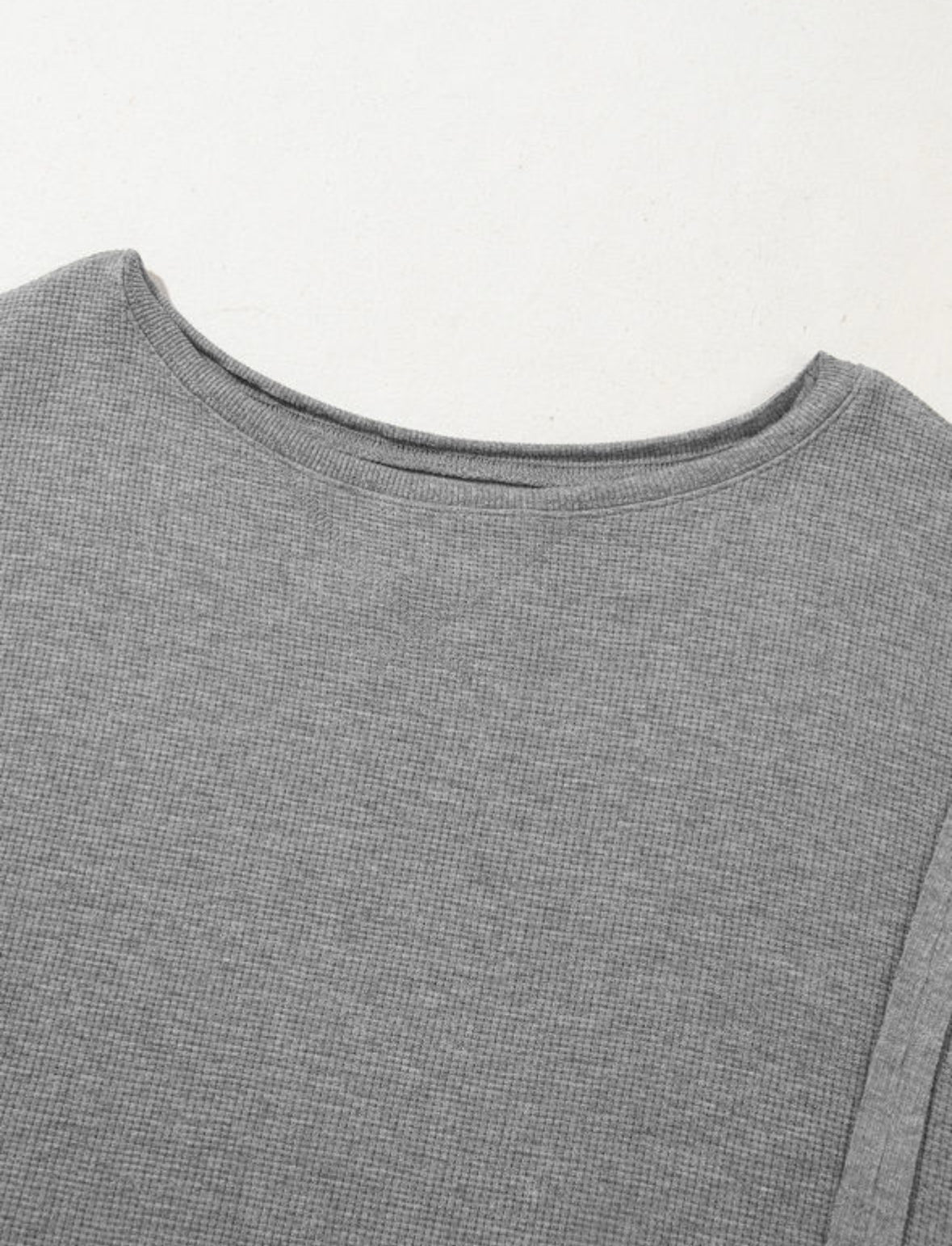 Moon Mist - grey waffle knit sweater