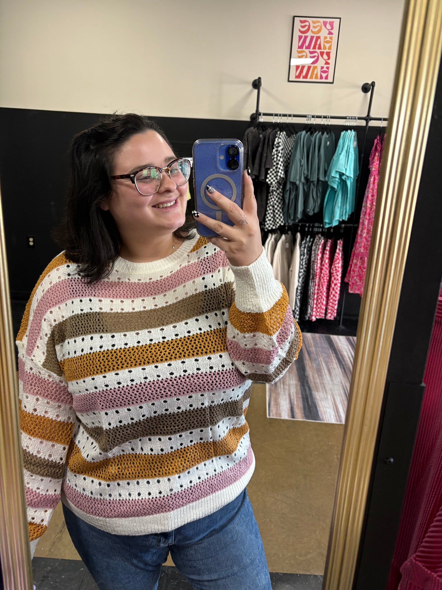 Stripe Knit Sweater