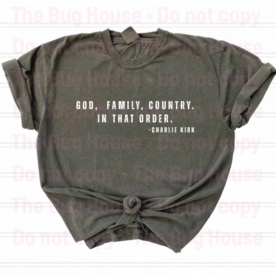 In that order - Distressed font