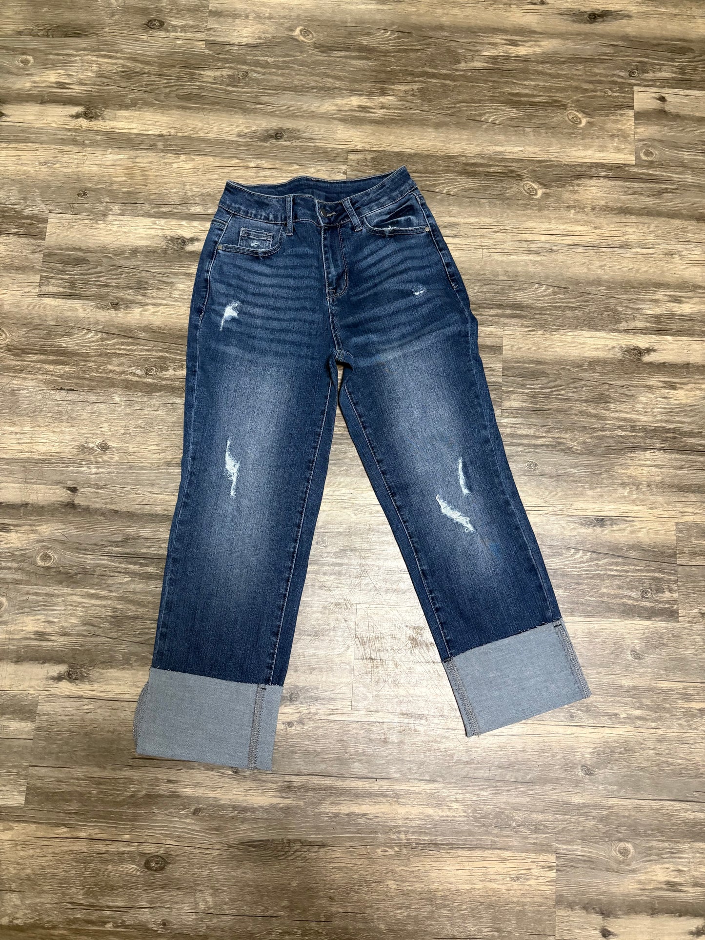 High Waist Straight Leg Jean