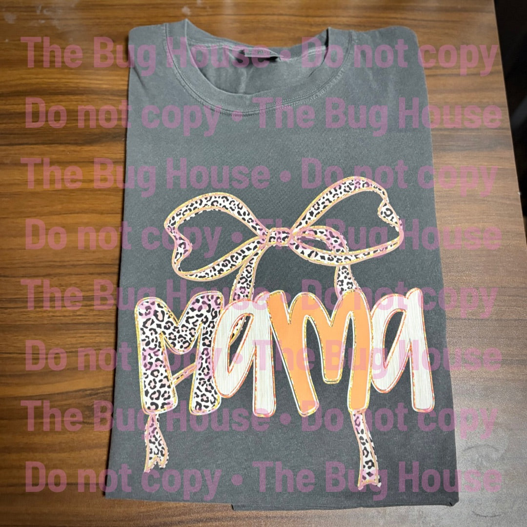 Leopard Bow Personalized Title