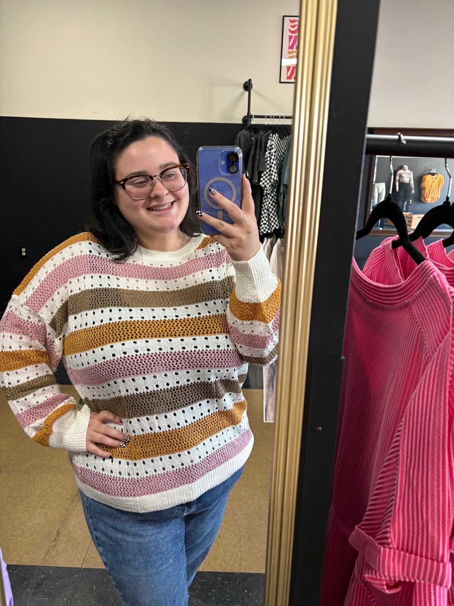 Stripe Knit Sweater