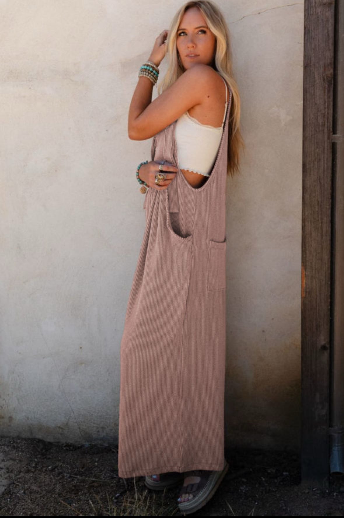 All Tied Up - Adjustable Strap Corded Overall