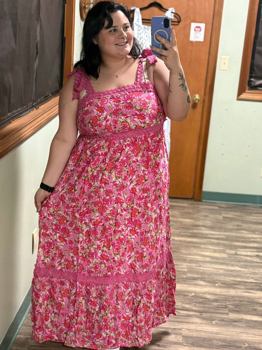 Pink Floral Maxi