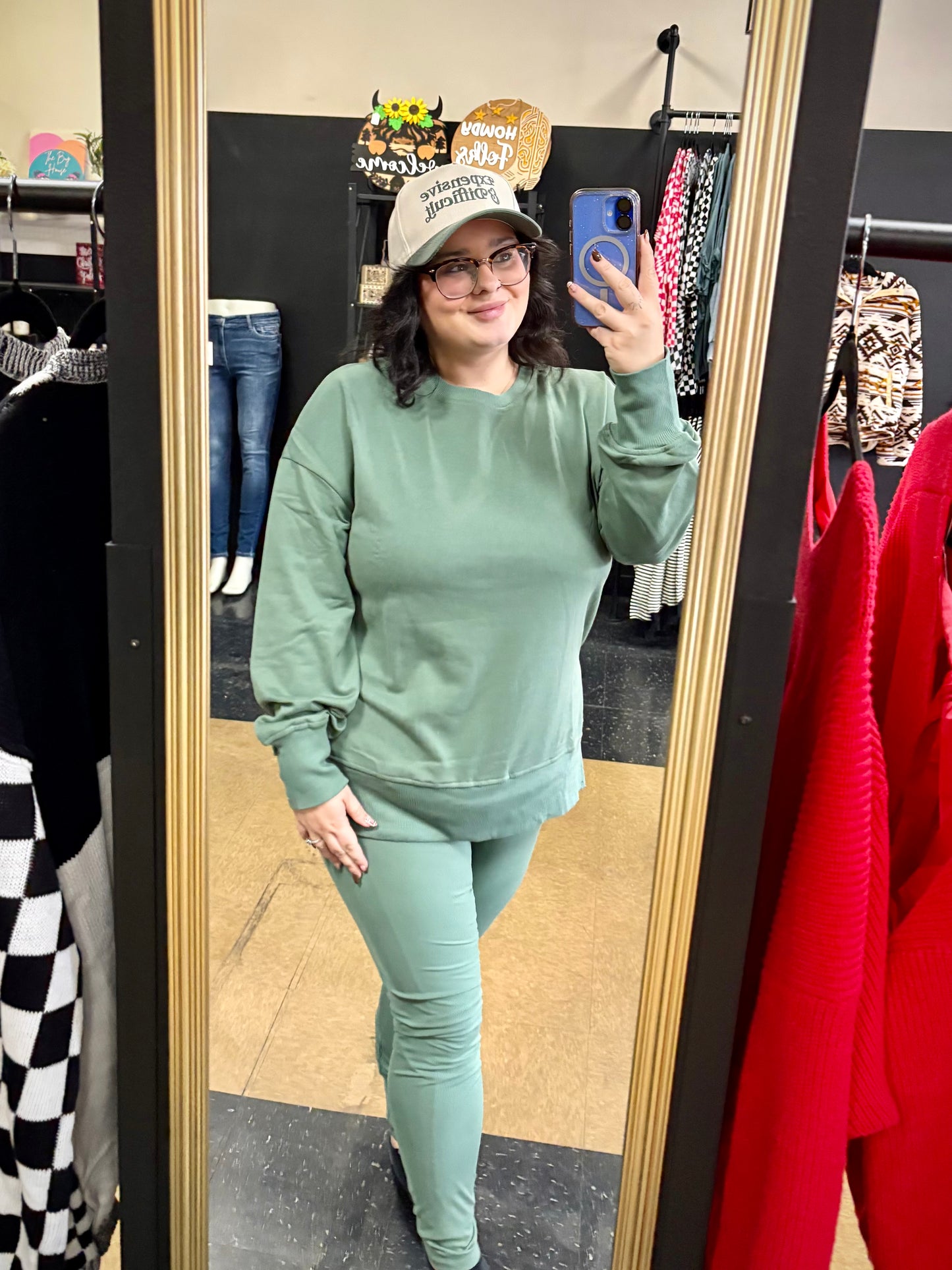 Perfect Pair Pullover and Legging Set (Green)