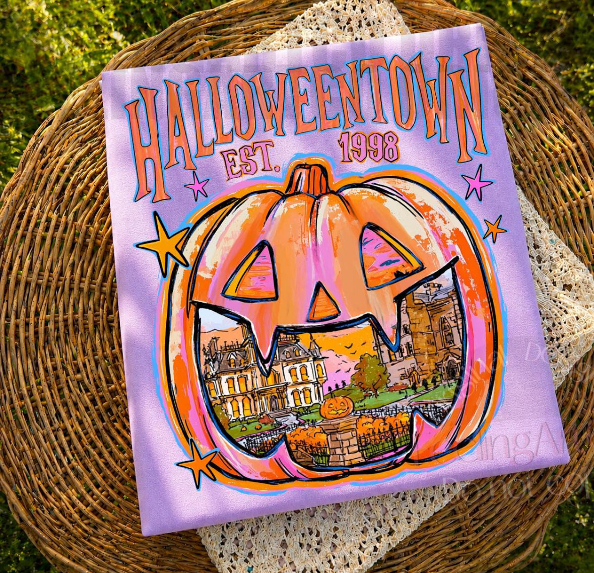 Colorful Halloween Town
