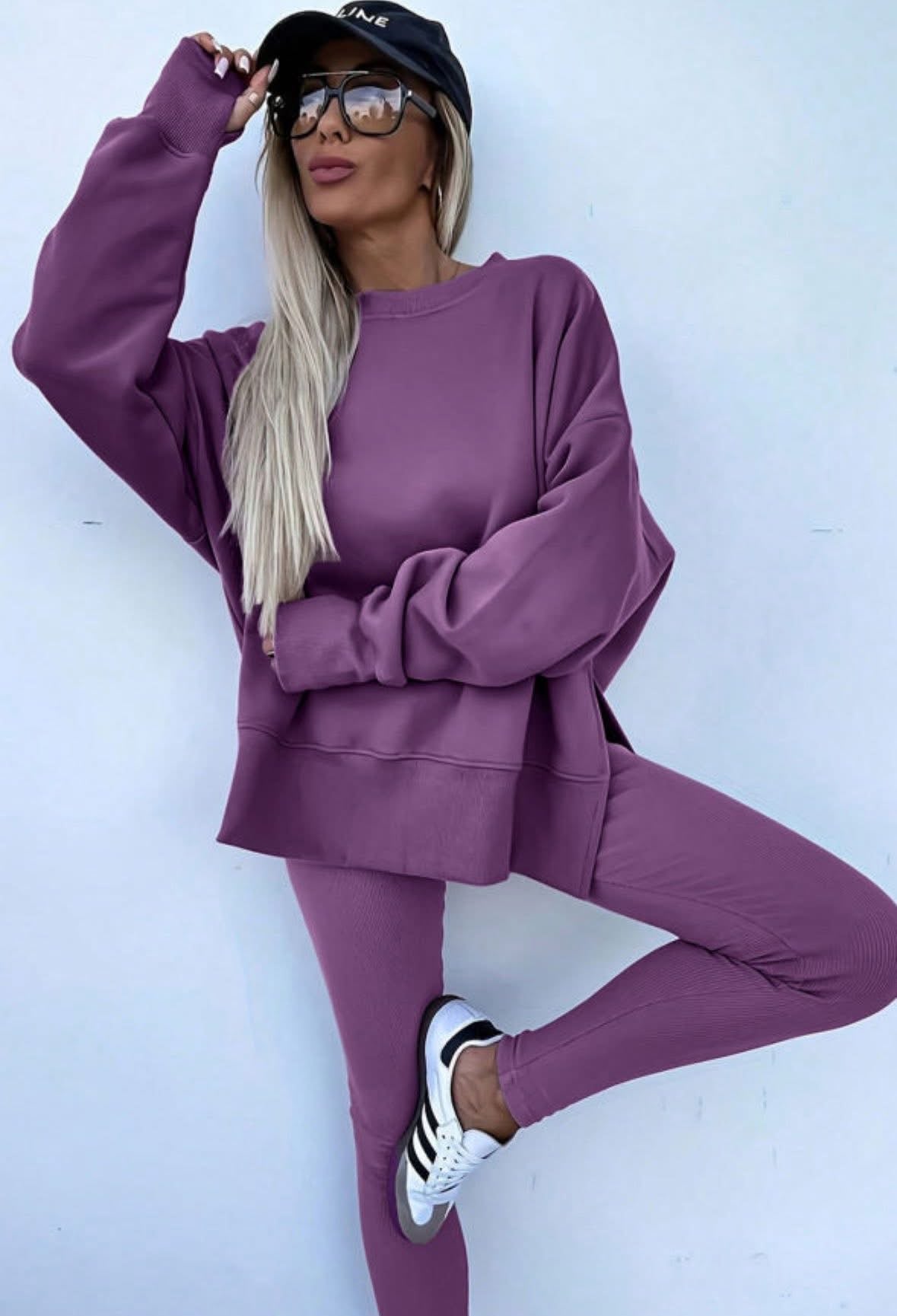 Perfect Pair Pullover and Legging Set (Purple)