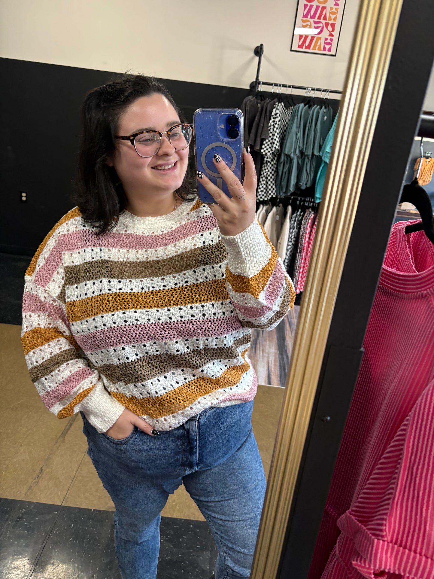 Stripe Knit Sweater