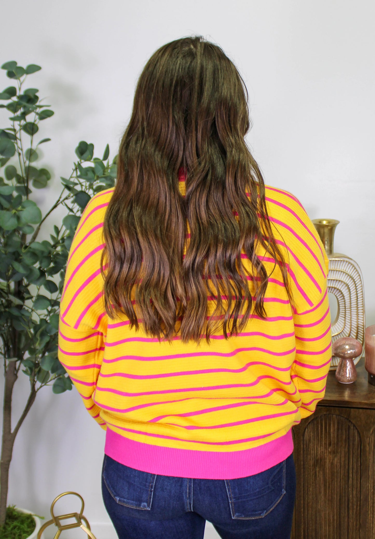 Yellow Striped Top