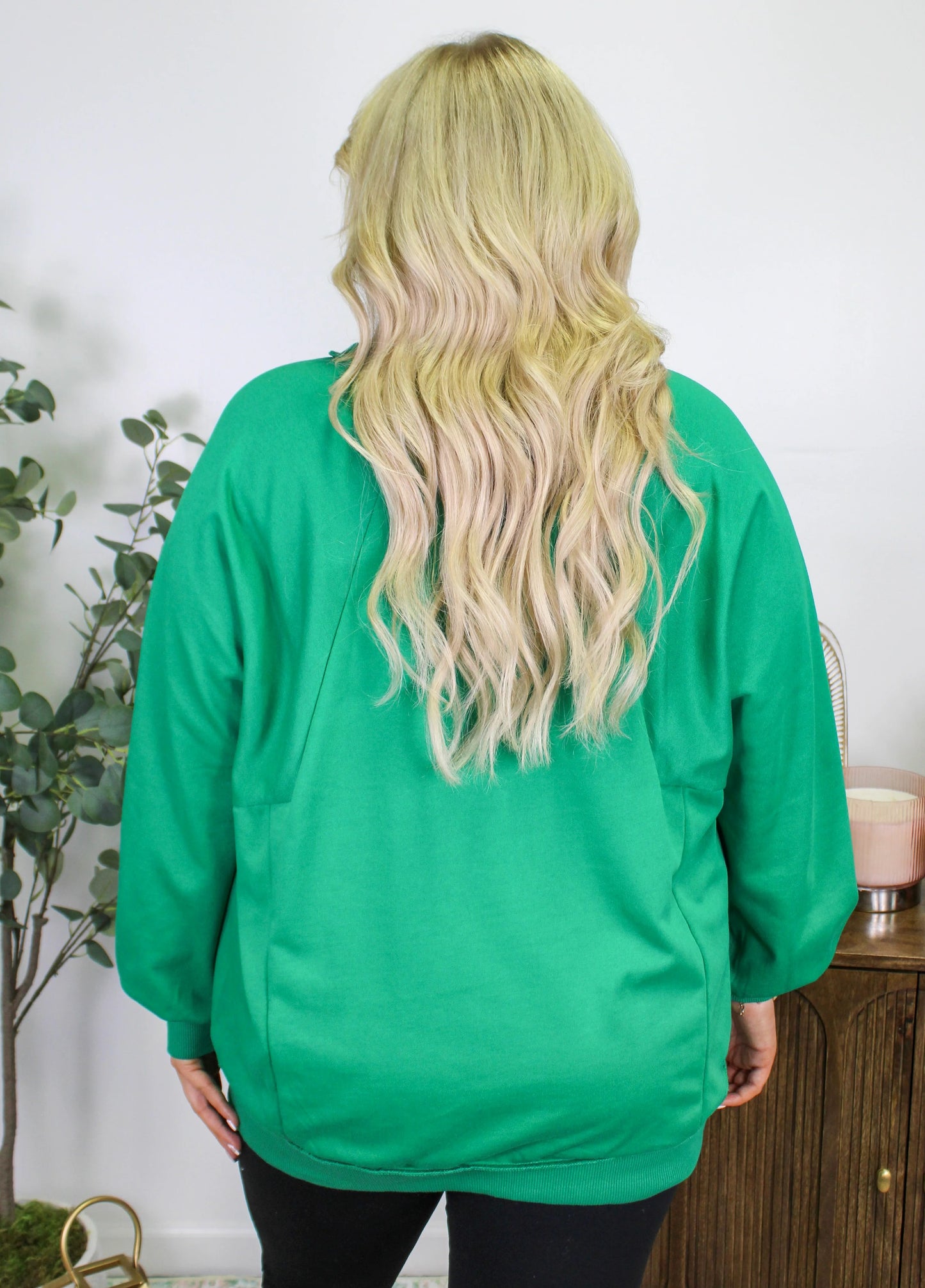 Green Pullover Plus Size