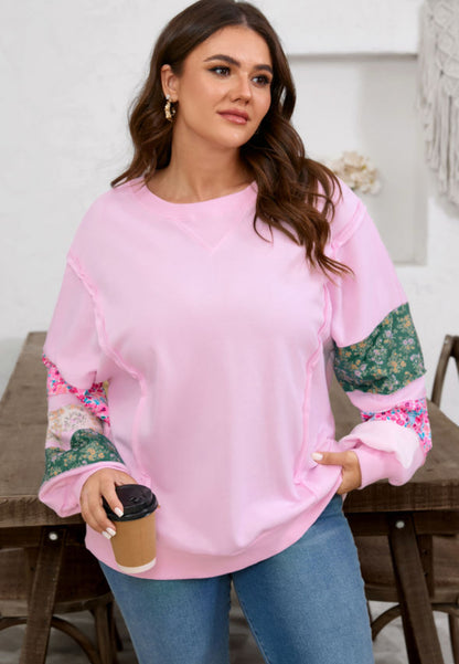 Pink Patches Pullover