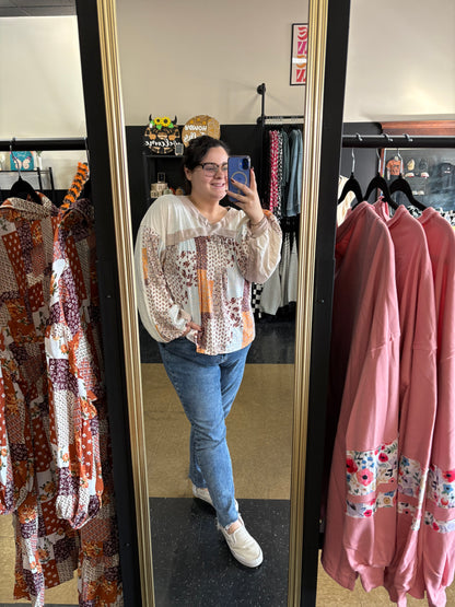 Fields of Floral - Patchwork Long Sleeve