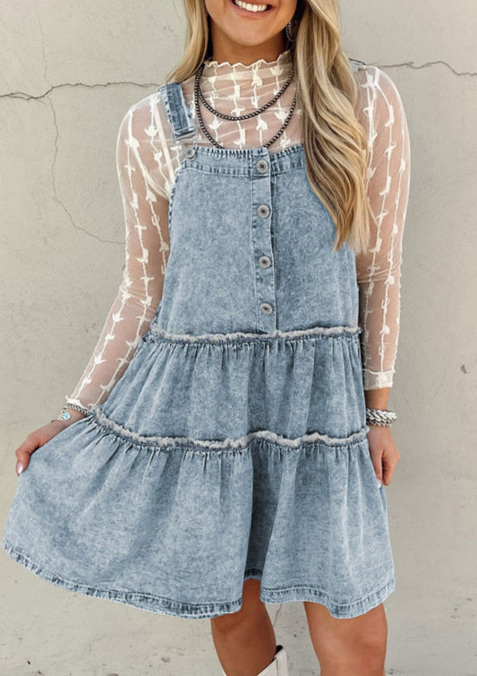Darling in Denim Overall Dress