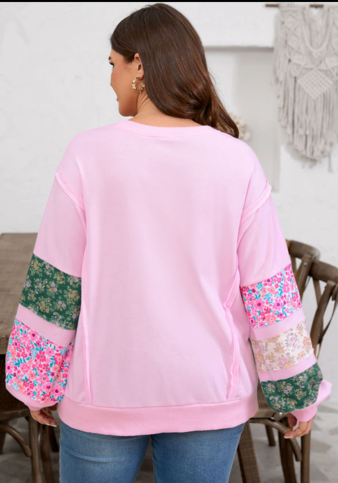 Pink Patches Pullover