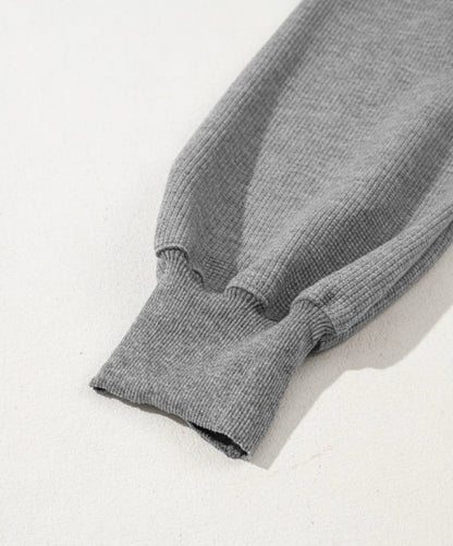 Moon Mist - grey waffle knit sweater
