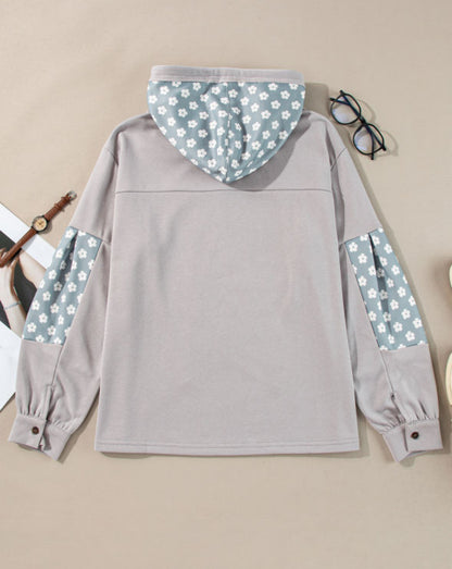 Blue Star Patches - patchwork pullover