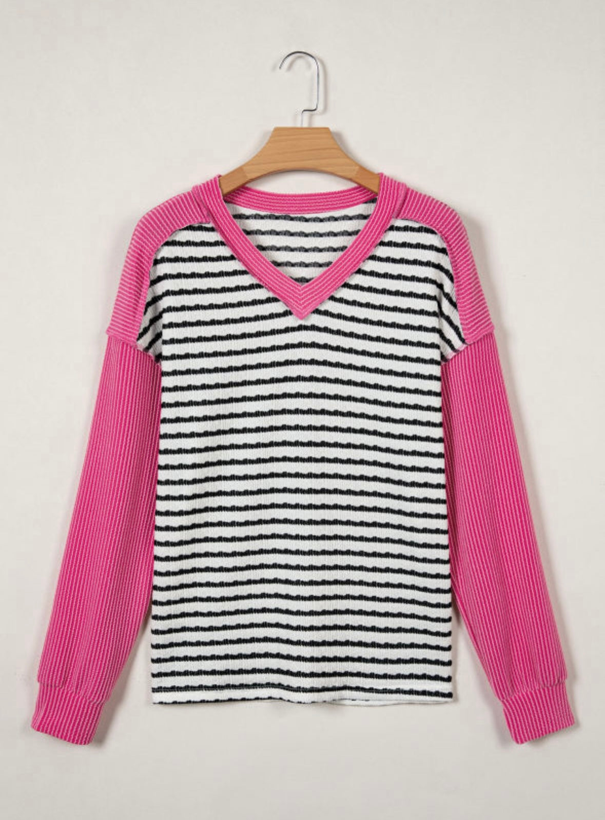 Walk The Line - Stripe Colorblock Top