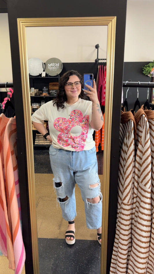 Fresh Floral - floral patch top