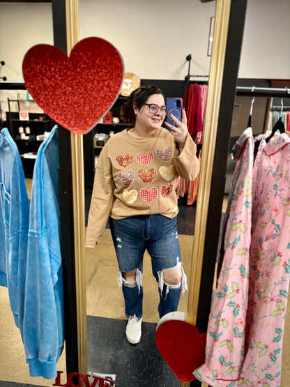 Patched Heart - heart patchwork top