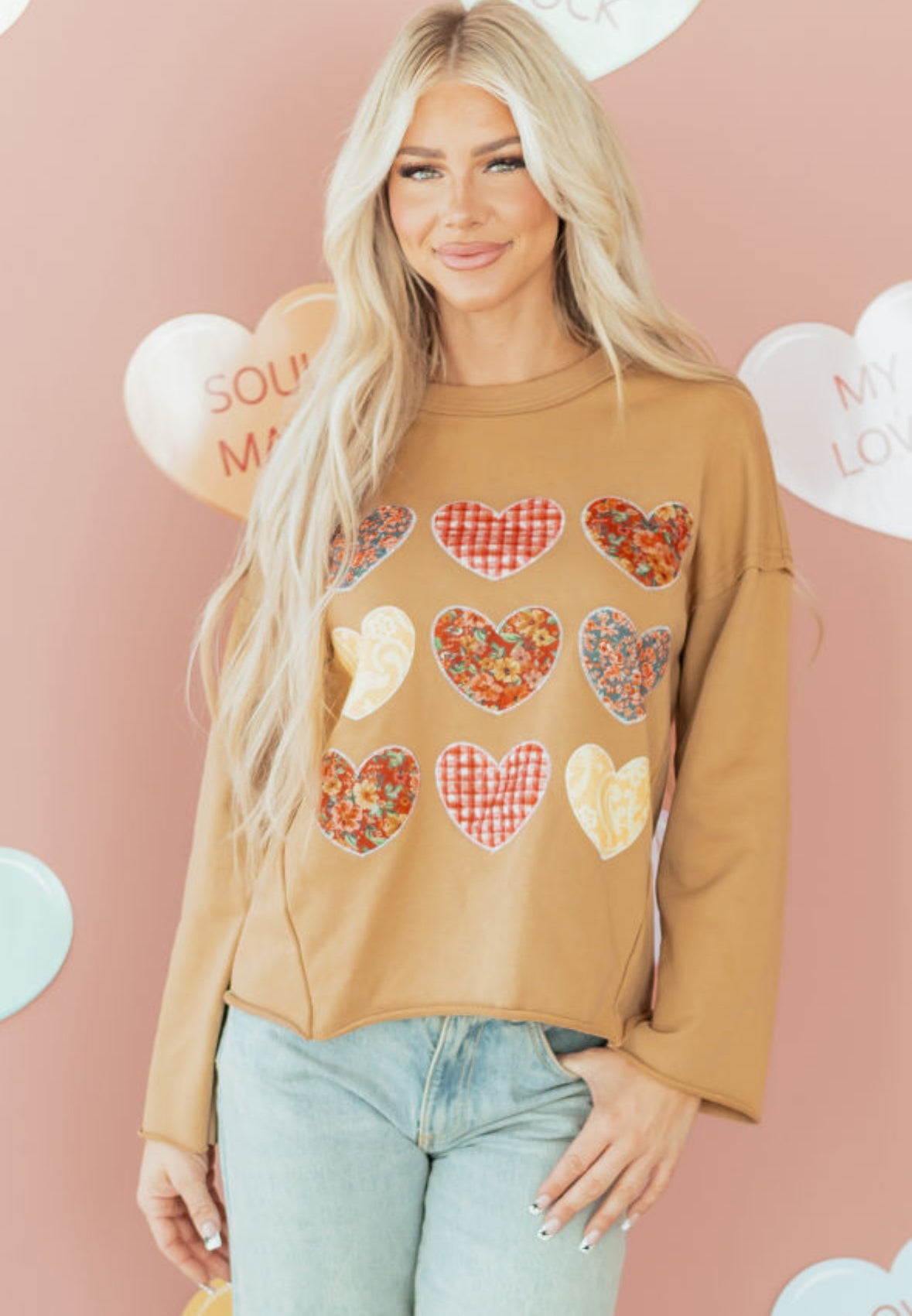 Patched Heart - heart patchwork top
