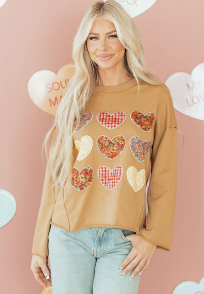 Patched Heart - heart patchwork top