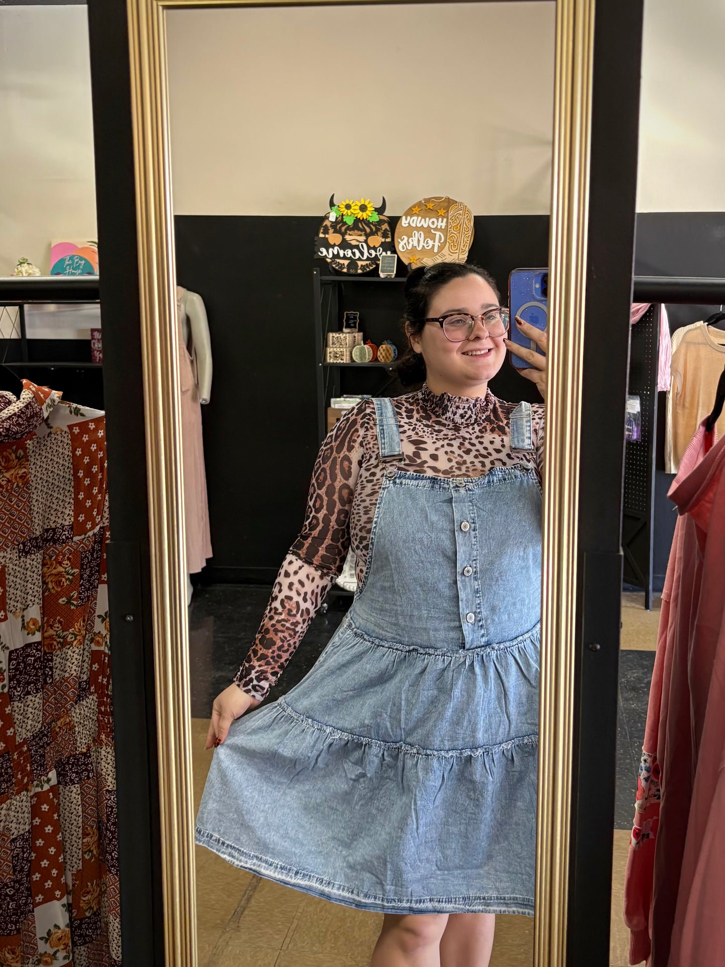 Darling in Denim Overall Dress