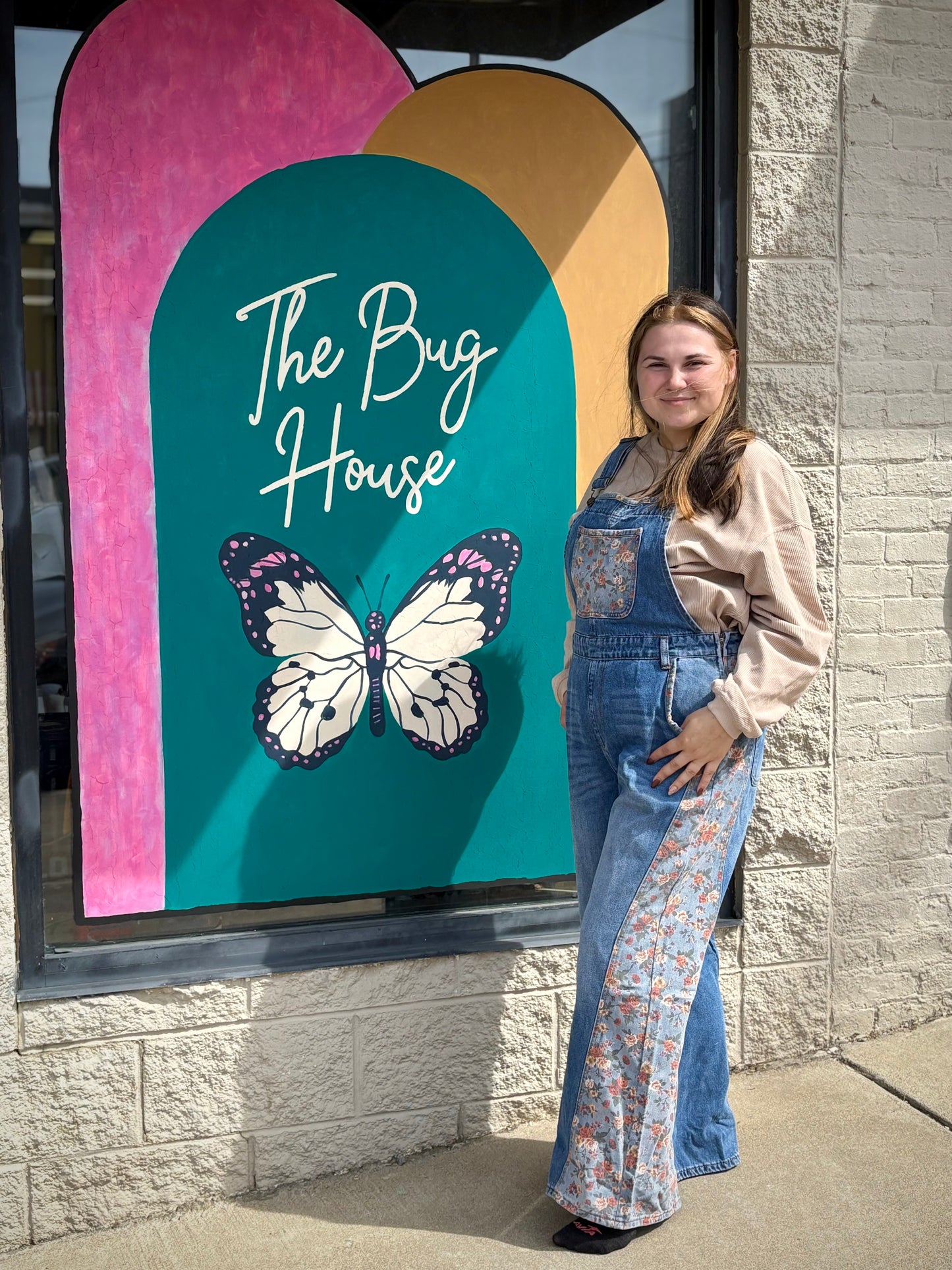 Fields Of Floral - Denim Floral Overall