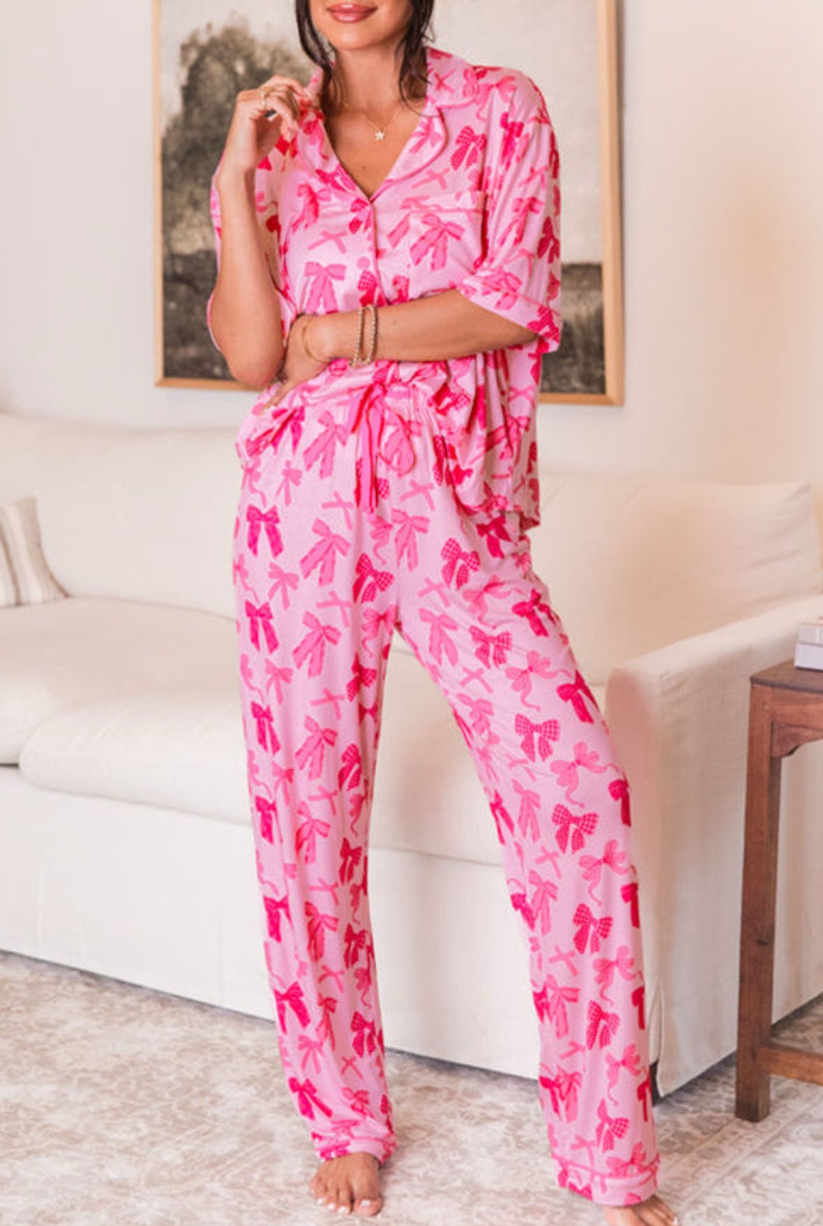 Tied With Love - Bow Pajama Set