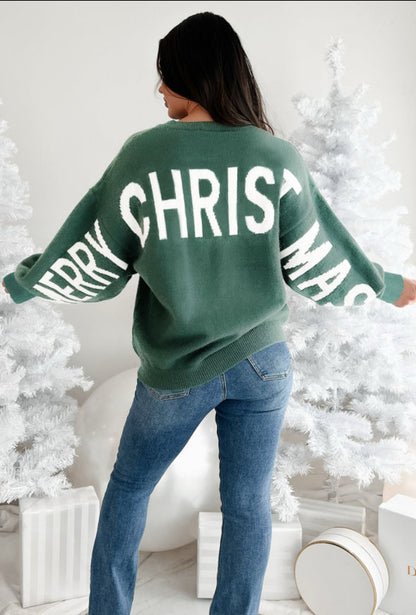 Ho Ho Ho Sweater (green)