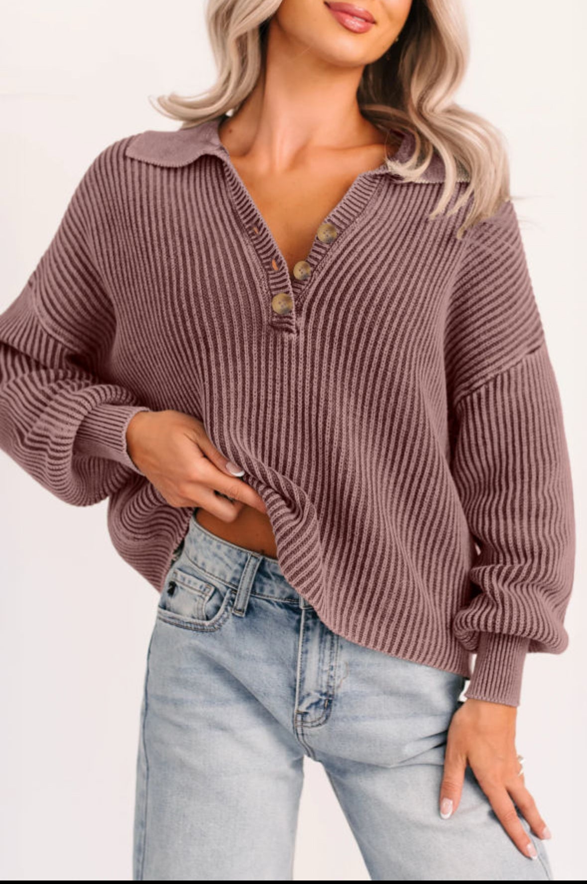 Layers and Lattes - rusty mocha pullover