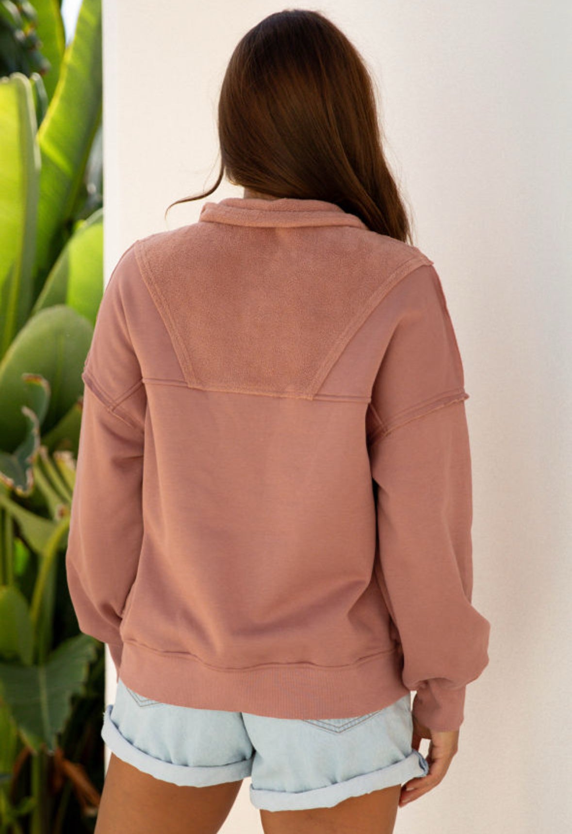 Fuzzy Feelings - half zip pullover