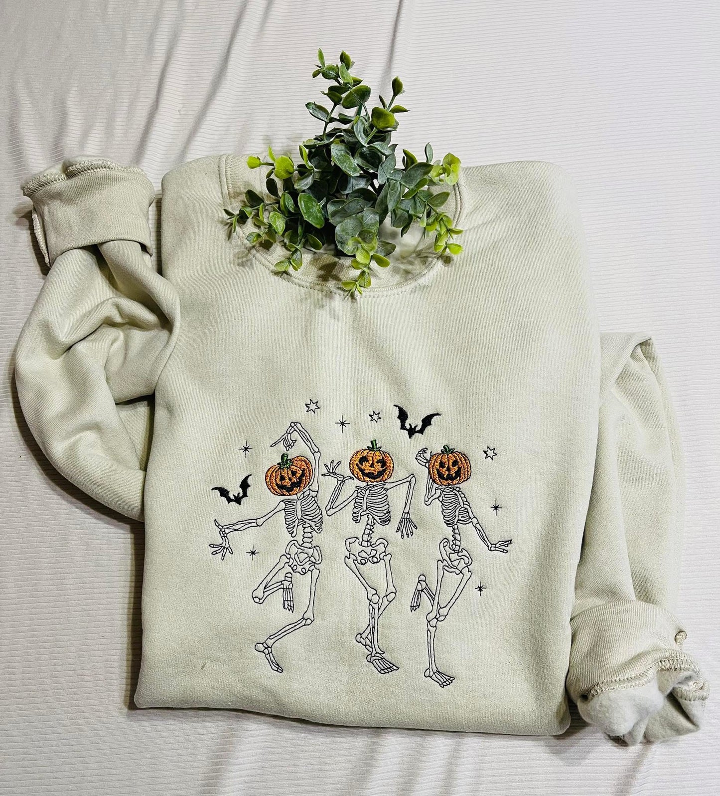 Dancing Skellies Crewneck - embroidery pre order