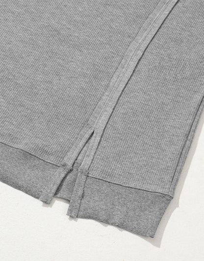 Moon Mist - grey waffle knit sweater