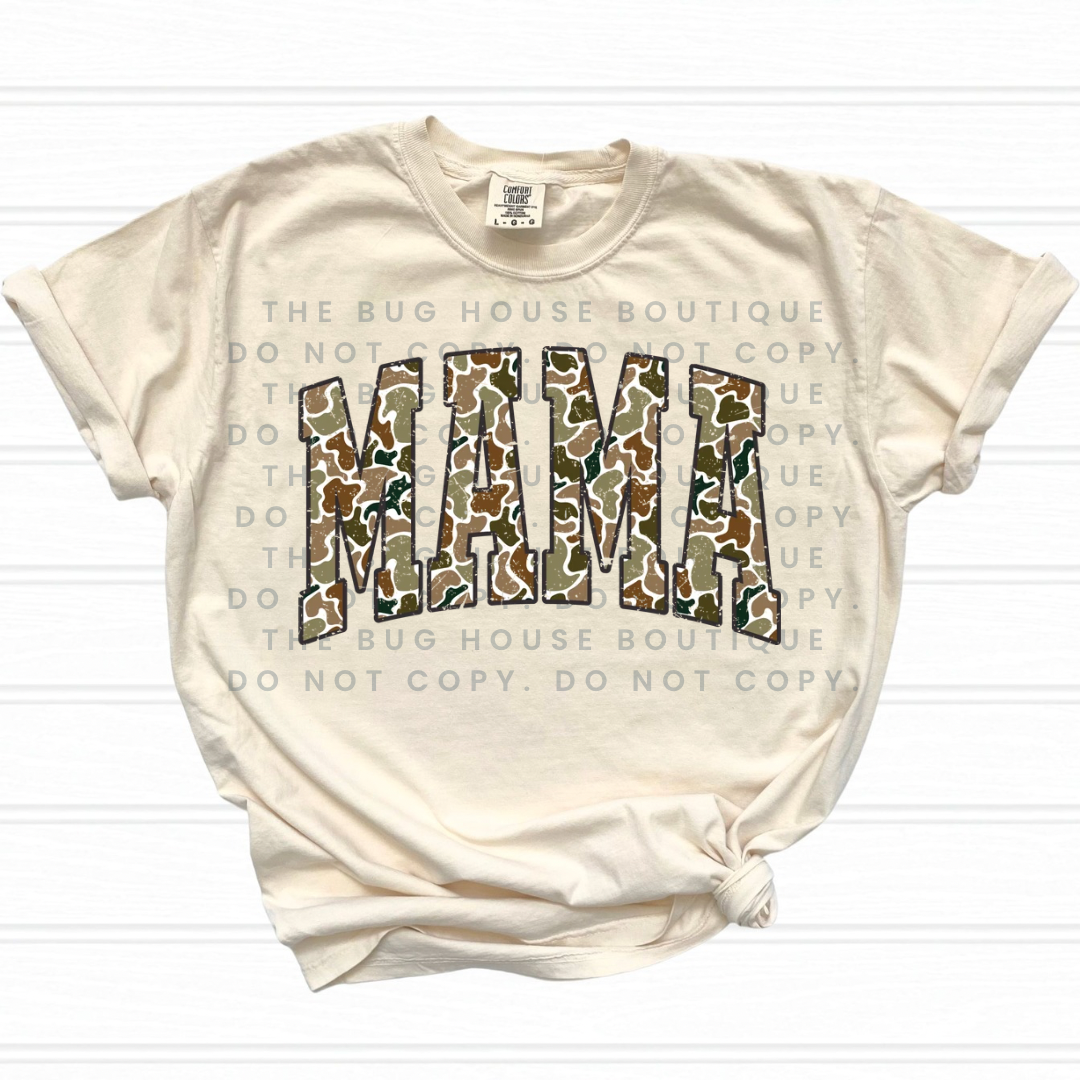 Distressed Camo MAMA
