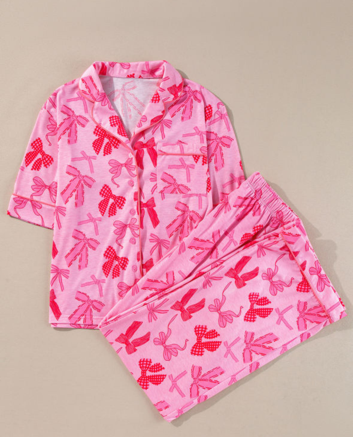 Tied With Love - Bow Pajama Set