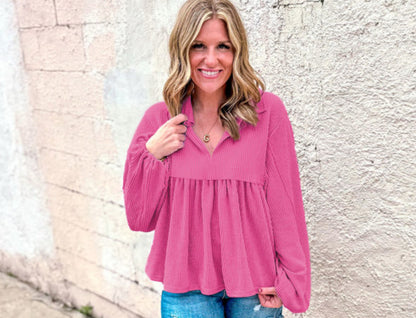 Flirty Flair Pink Top