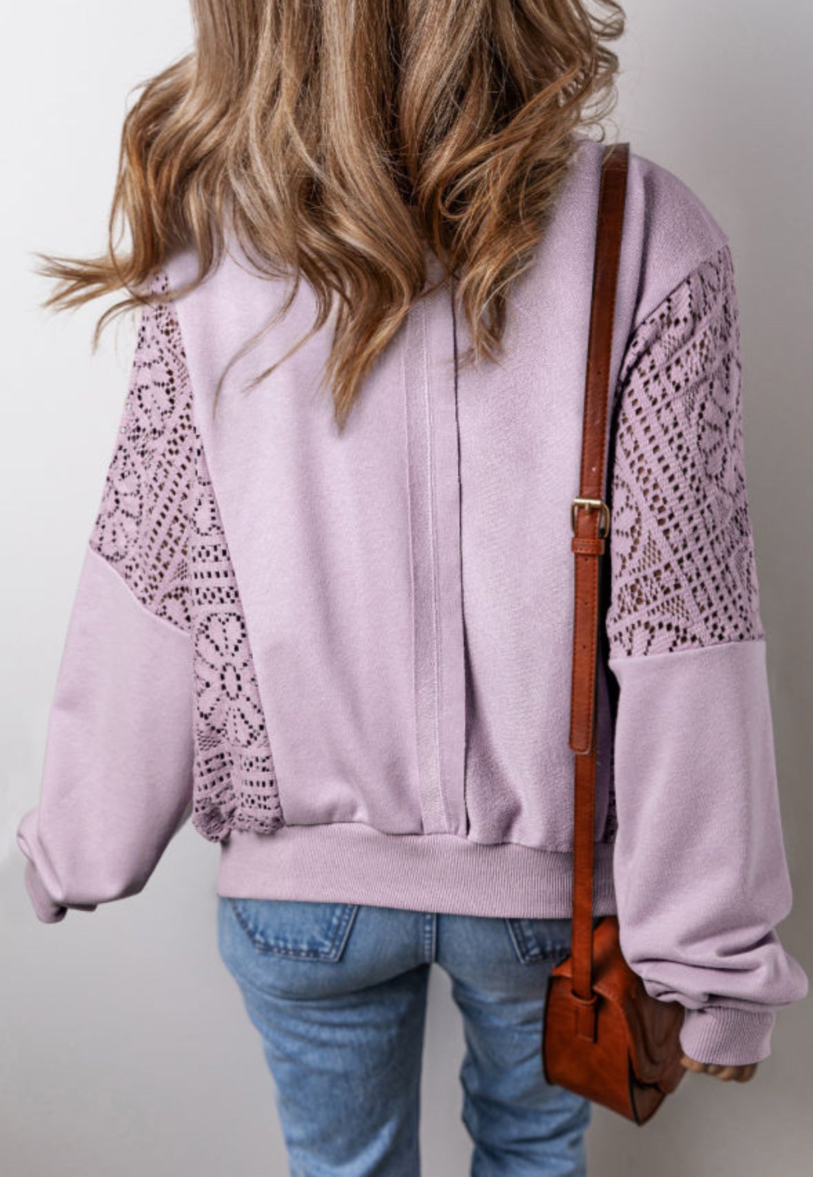 Lavender Love Crochet Pullover