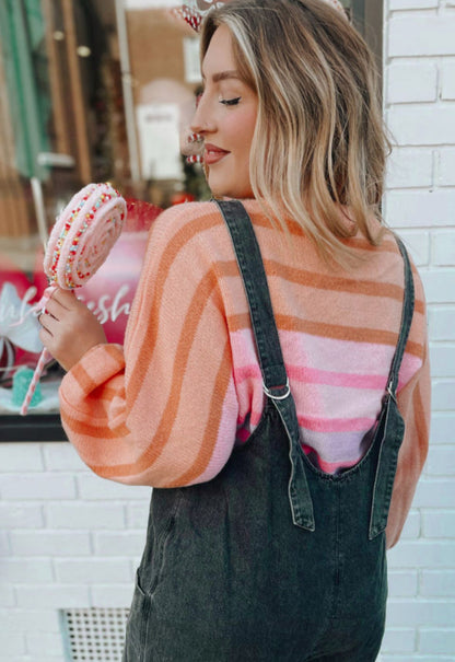 Sweet Hearted Honey - Pastel pullover sweater
