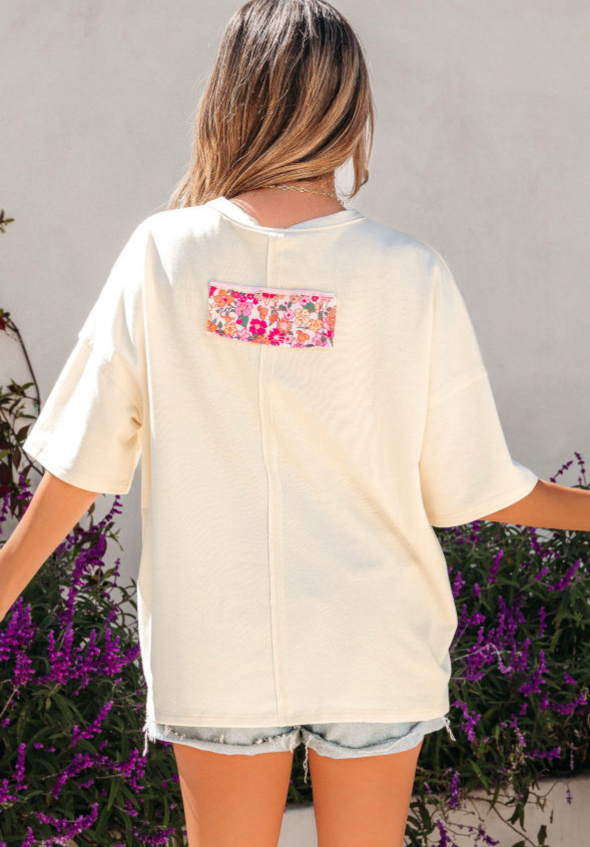 Fresh Floral - floral patch top