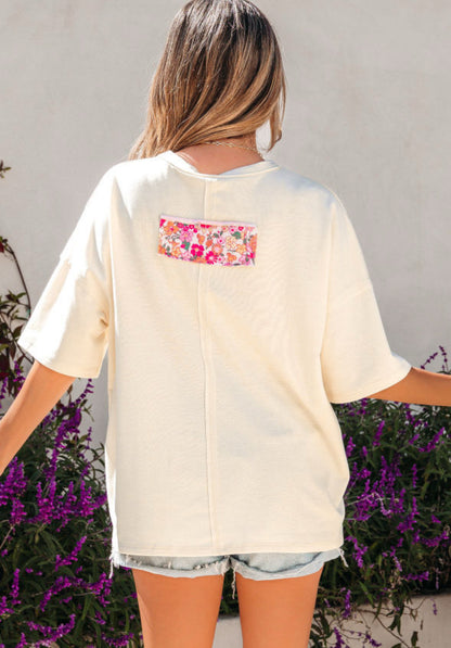 Fresh Floral - floral patch top