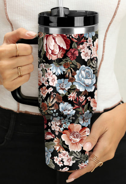 Moody Floral Tumbler