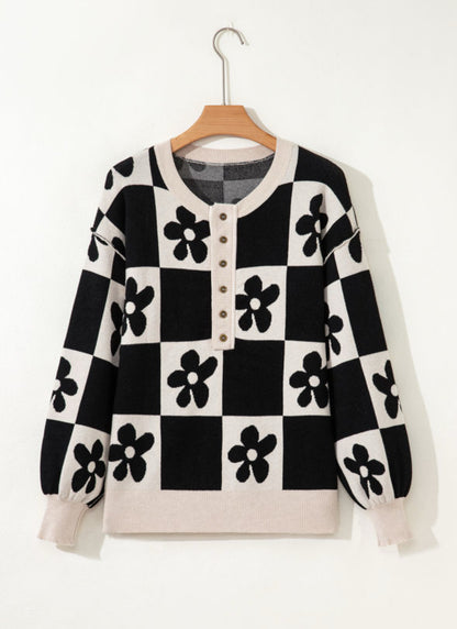 Check The Flowers Sweater