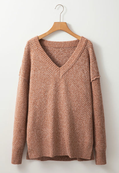 Cozy Season Brown Pullover Sweater